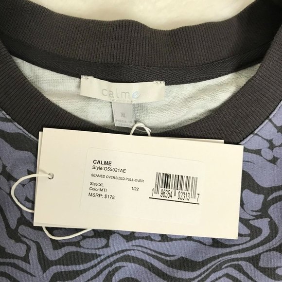 𝅺Calme by Johnny Was Seamed Oversized Pullover XL - Picture 6 of 8